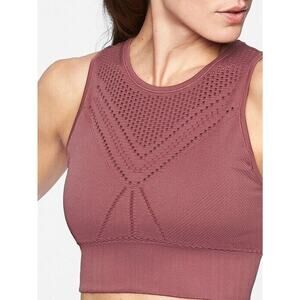 Athleta Womens Trophy Seamless Bra Size‎ Small in Crushed Berry Pullover